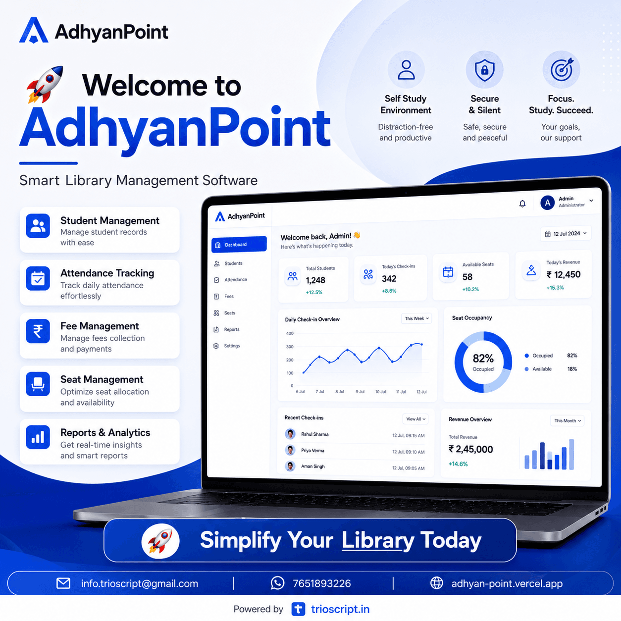 AdhyanPoint Dashboard